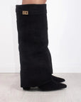 Helvano | Overknee-Stiefel mit Absatz und weitem Schaft für Damen