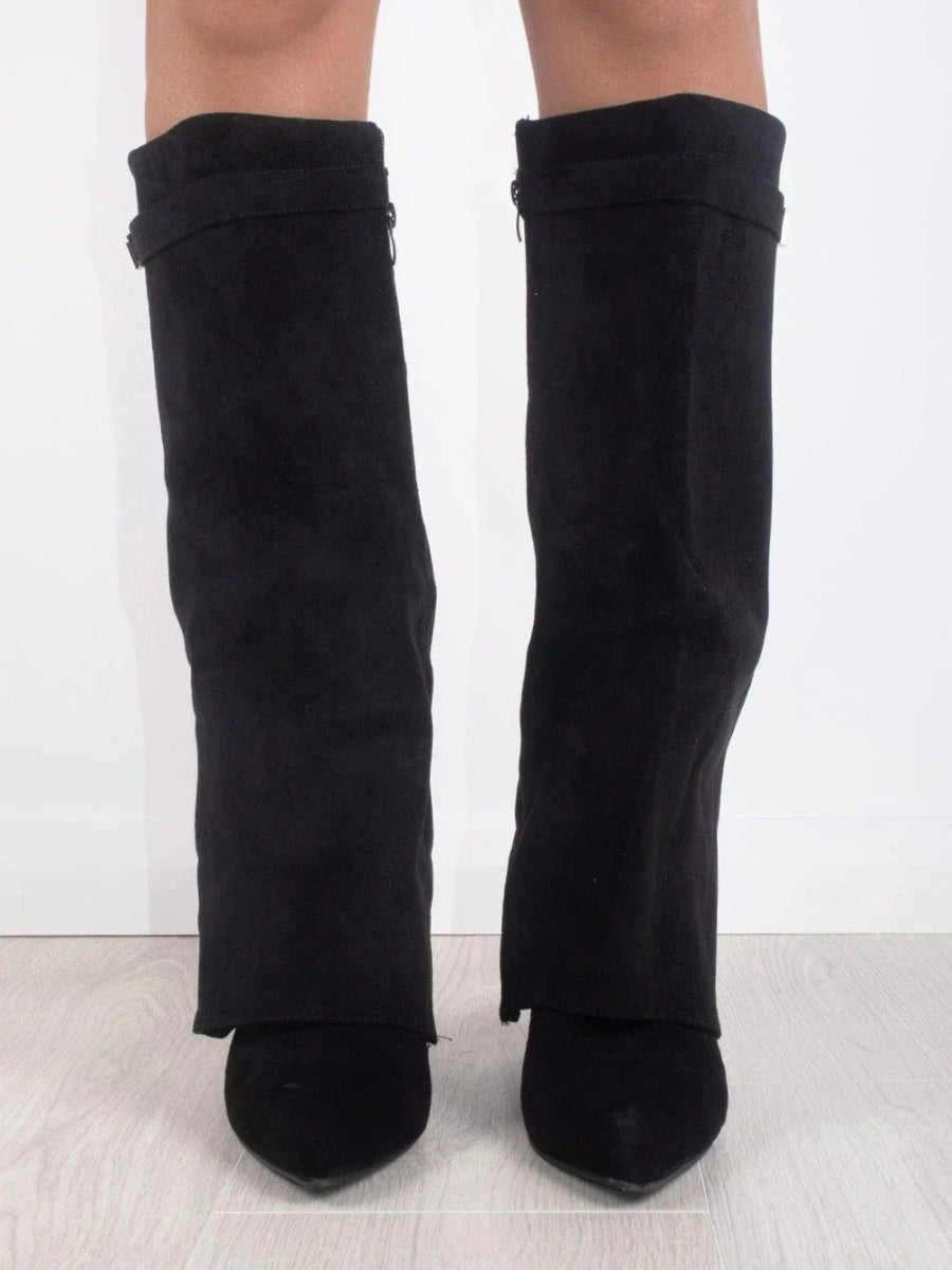 Helvano | Overknee-Stiefel mit Absatz und weitem Schaft für Damen