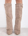 Helvano | Overknee-Stiefel mit Absatz und weitem Schaft für Damen
