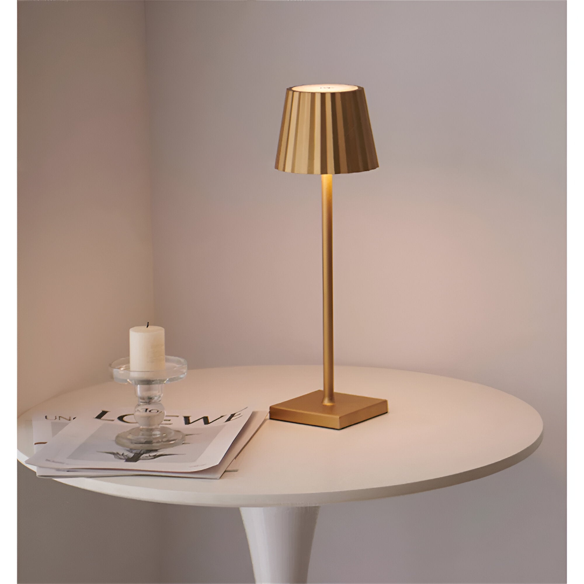 Helvano | Kabellose LED-Tischlampe mit Akku, dimmbar
