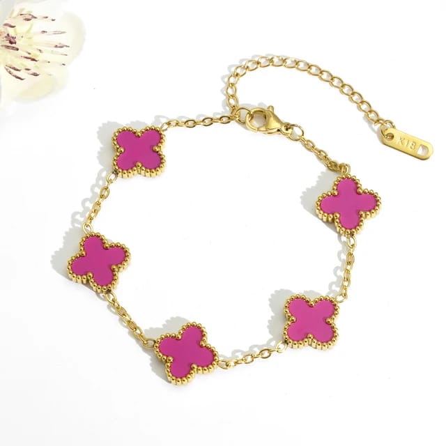 Helvano | Kleeblatt-Armband aus Edelstahl