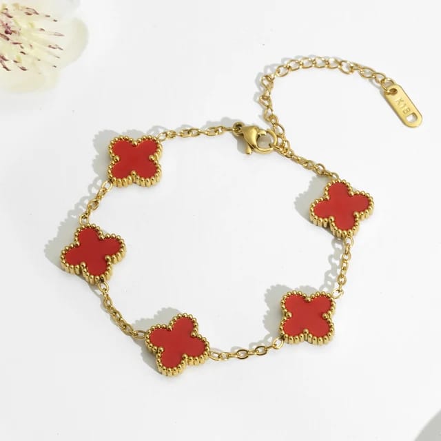 Helvano | Kleeblatt-Armband aus Edelstahl
