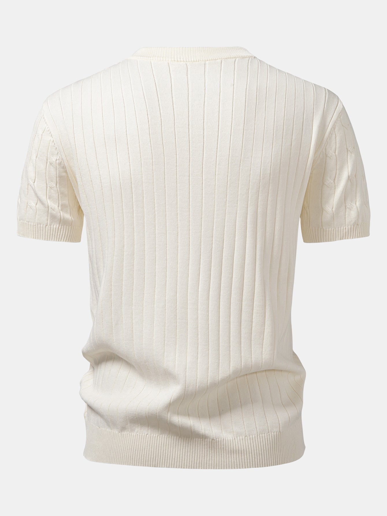 Helvano | Herren Henley-Set aus Strick in Beige