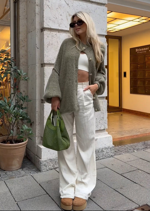 Helvano | Oversized Woll-Cardigan für Damen