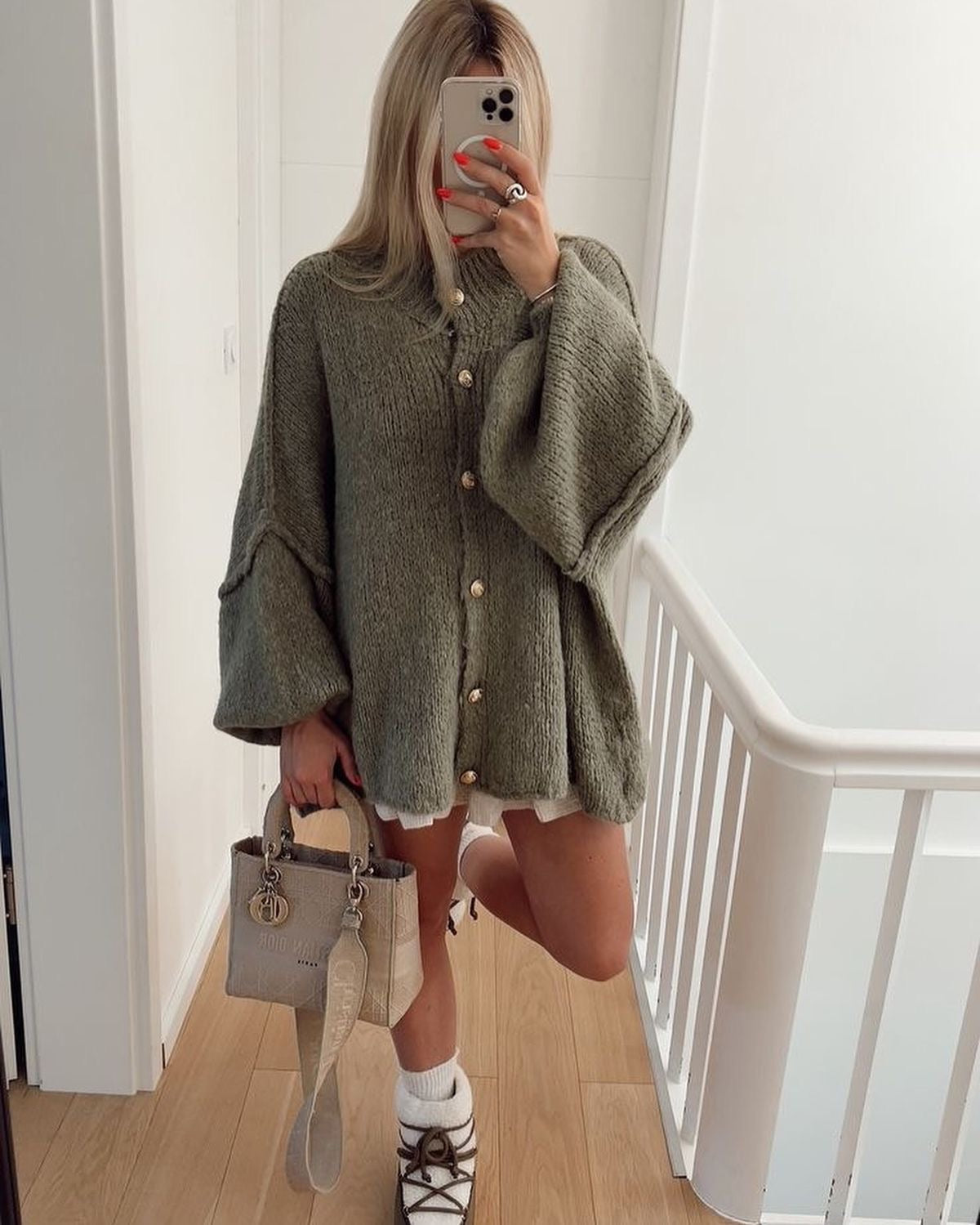 Helvano | Oversized Woll-Cardigan für Damen