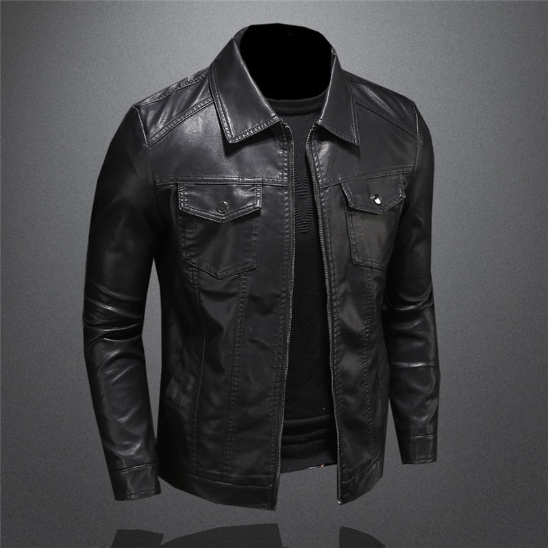 Helvano | Klassische Lederjacke für Herren