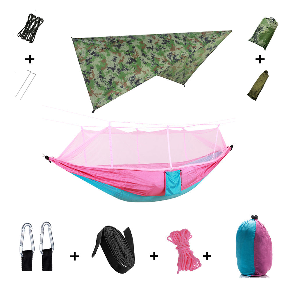 Helvano | Camping-Hängematte für 2 Personen mit Moskitonetz