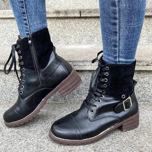 Helvano | Damen Lederstiefel mit Reissverschluss