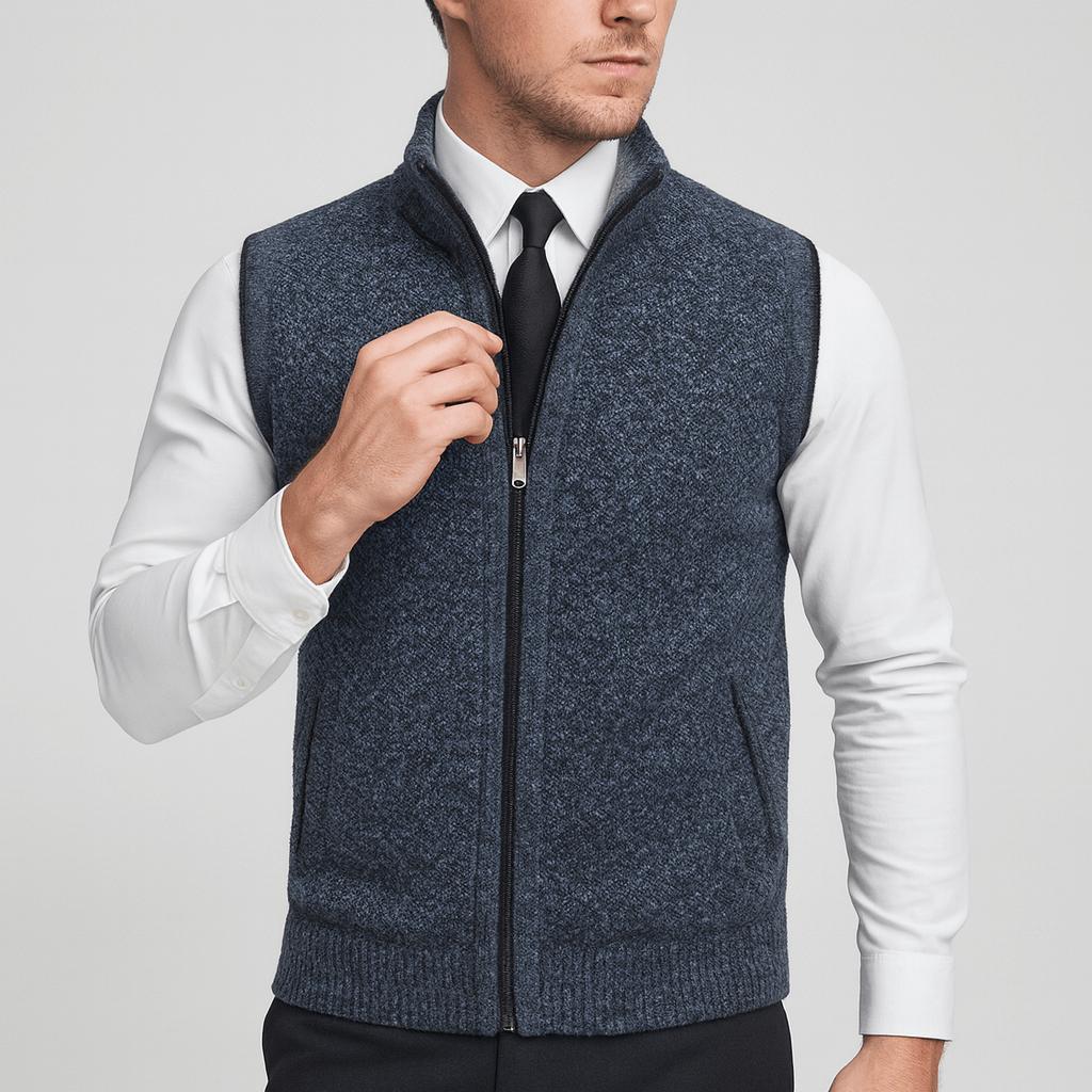 Helvano | Strickweste mit Fleecefutter für Herren