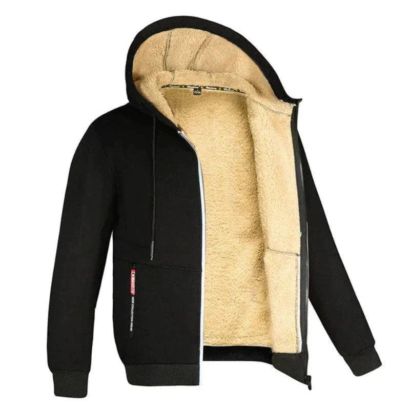 Helvano | Herren Sherpa-Strickjacke