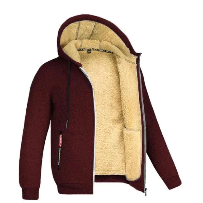Helvano | Herren Sherpa-Strickjacke