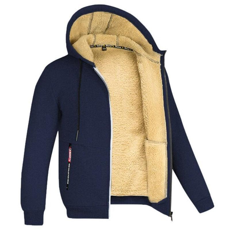 Helvano | Herren Sherpa-Strickjacke