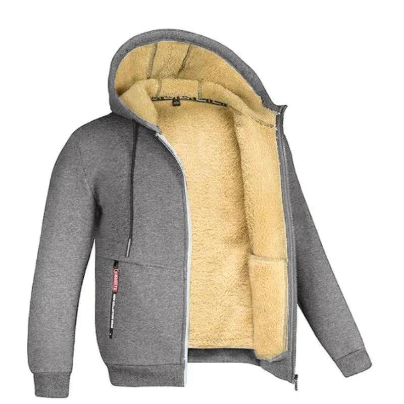 Helvano | Herren Sherpa-Strickjacke