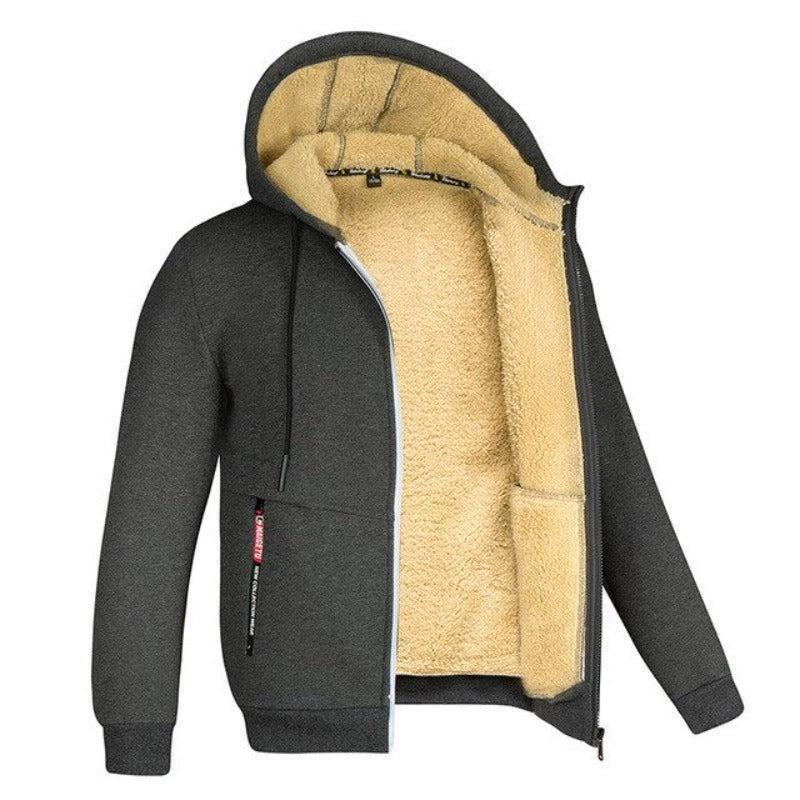 Helvano | Herren Sherpa-Strickjacke