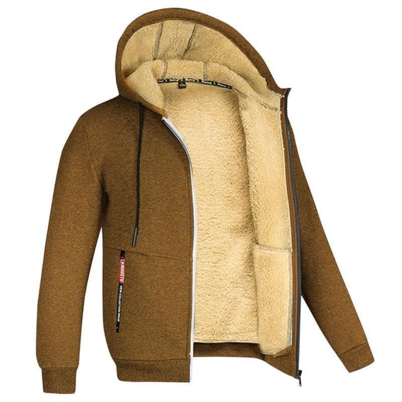 Helvano | Herren Sherpa-Strickjacke