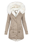 Helvano | Elegante Winterjacke mit Kapuze für Damen