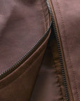 Helvano | Herren Lederjacke mit Reissverschluss