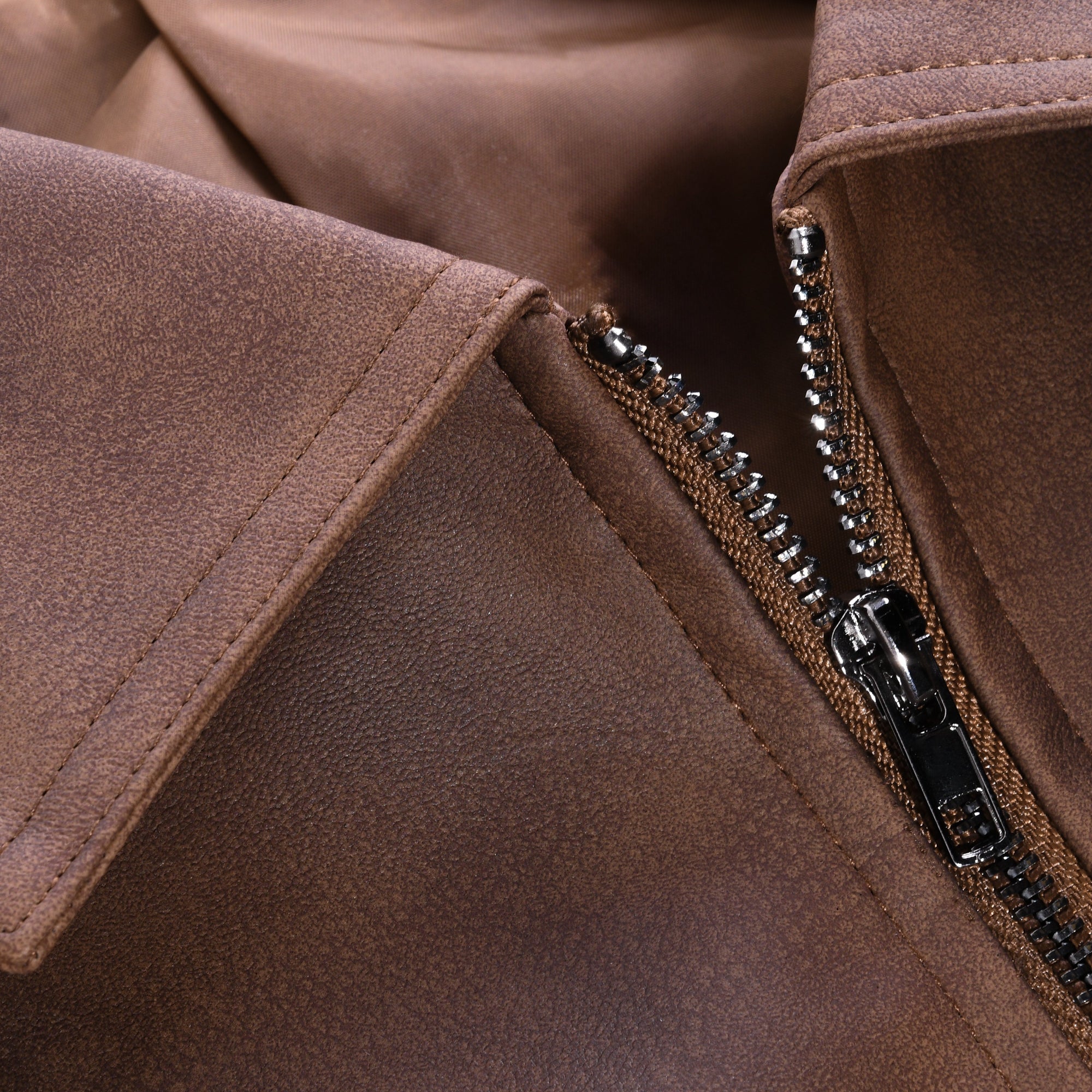 Helvano | Herren Lederjacke mit Reissverschluss
