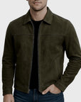 Helvano | Herren Lederjacke mit Reissverschluss