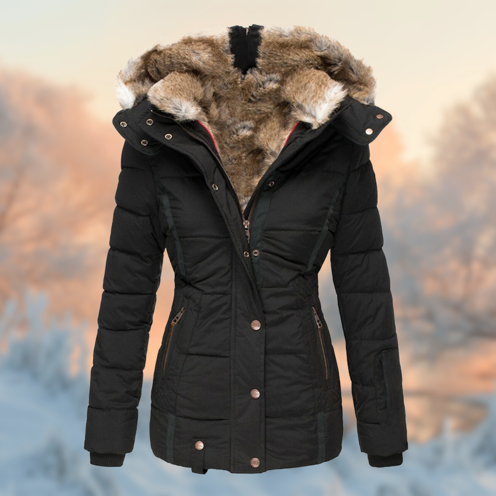 Helvano | Gepolsterte Winterjacke mit Plüschfutter für Damen