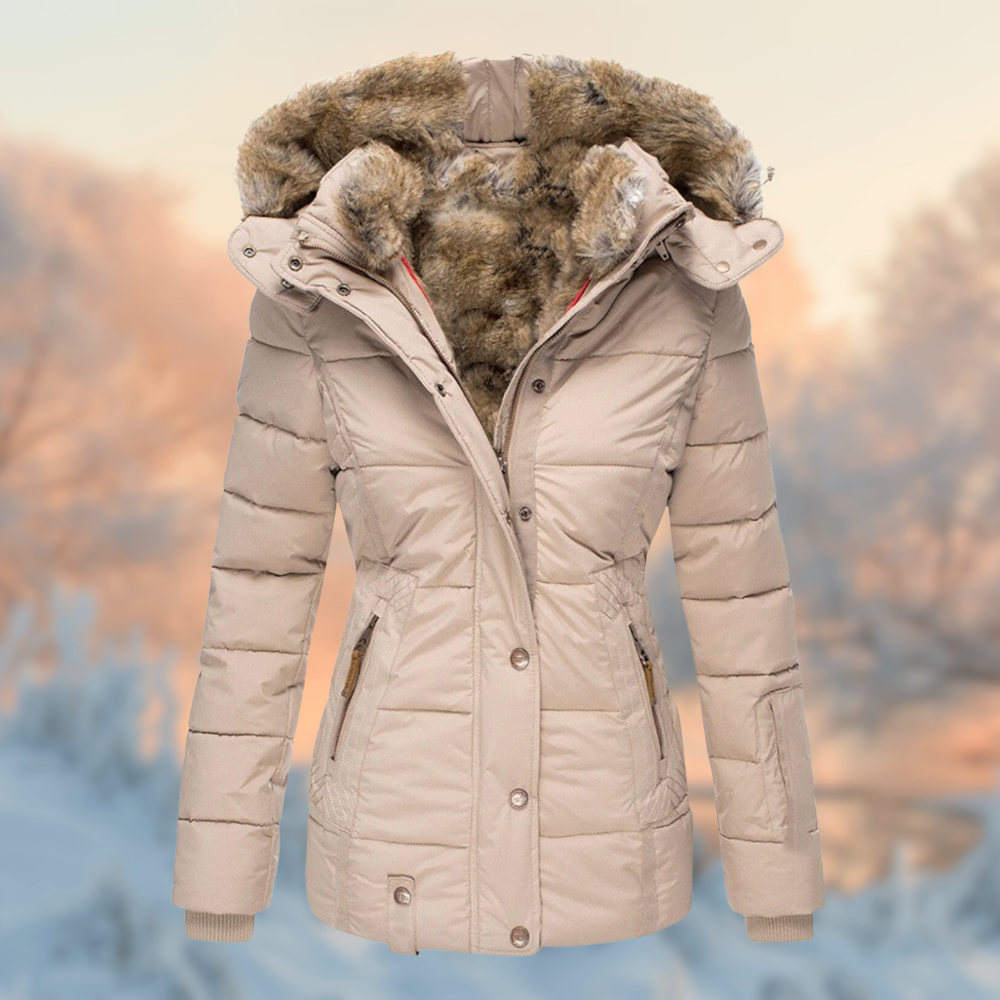 Helvano | Gepolsterte Winterjacke mit Plüschfutter für Damen