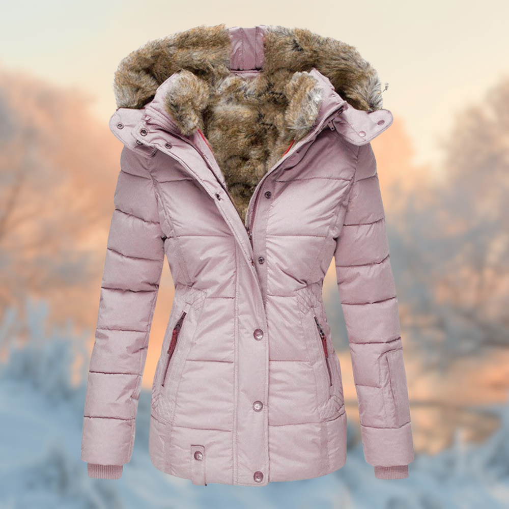 Helvano | Gepolsterte Winterjacke mit Plüschfutter für Damen
