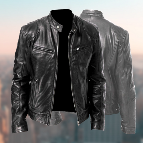 Helvano | Lederjacke für Herren in Schwarz