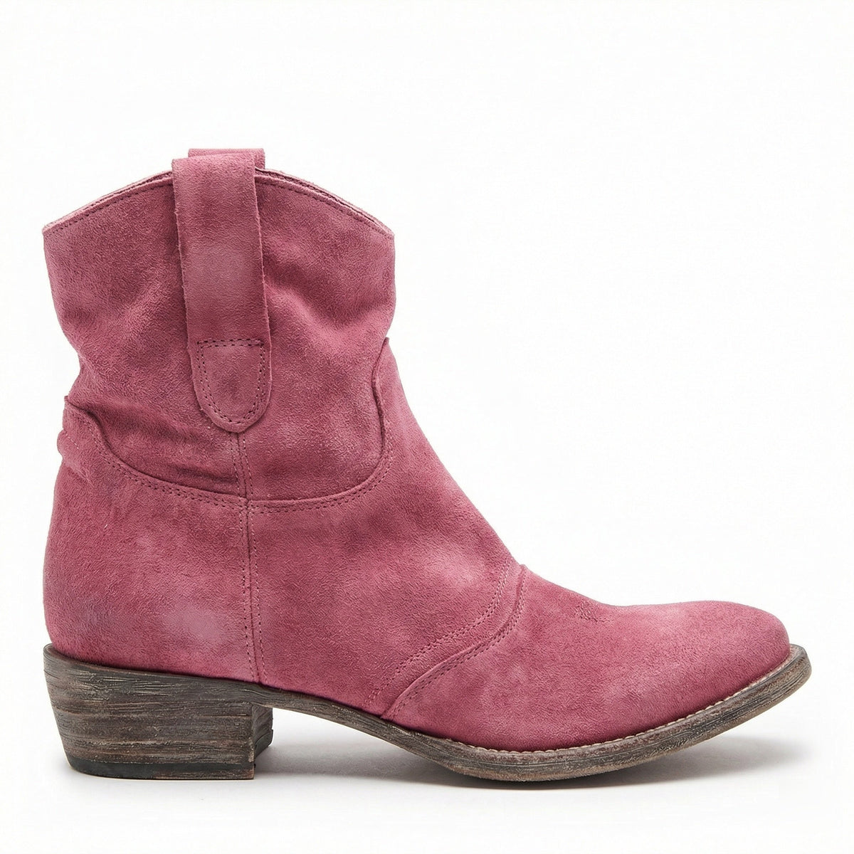 Helvano | Kurze Cowboystiefel für Damen aus Wildleder