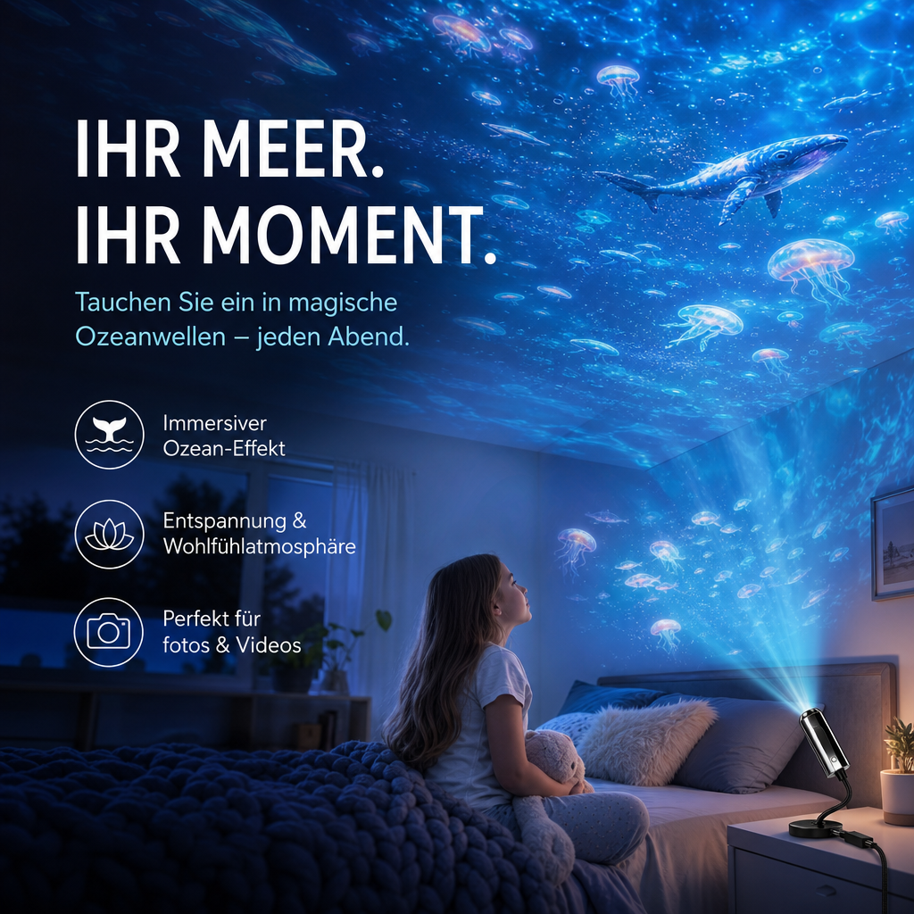 Helvano | LED Sternenhimmel-Projektor mit USB-Arm