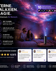 Helvano | LED Sternenhimmel-Projektor mit USB-Arm