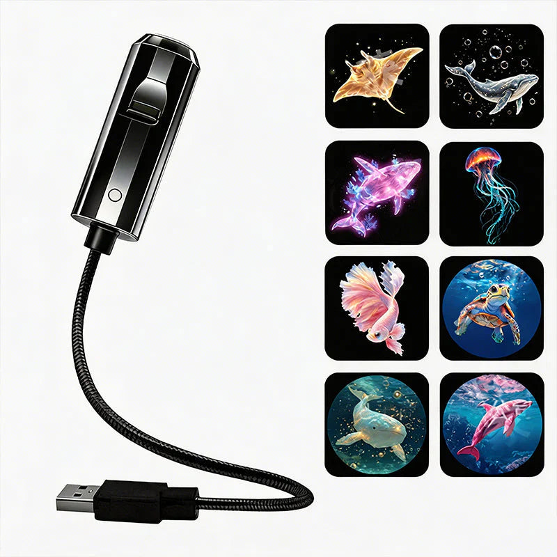Helvano | LED Sternenhimmel-Projektor mit USB-Arm