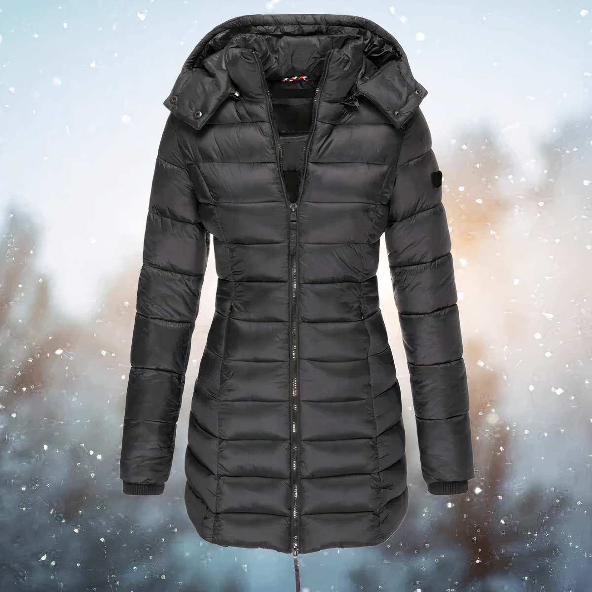 Helvano | Schmal geschnittener Wintermantel für Damen