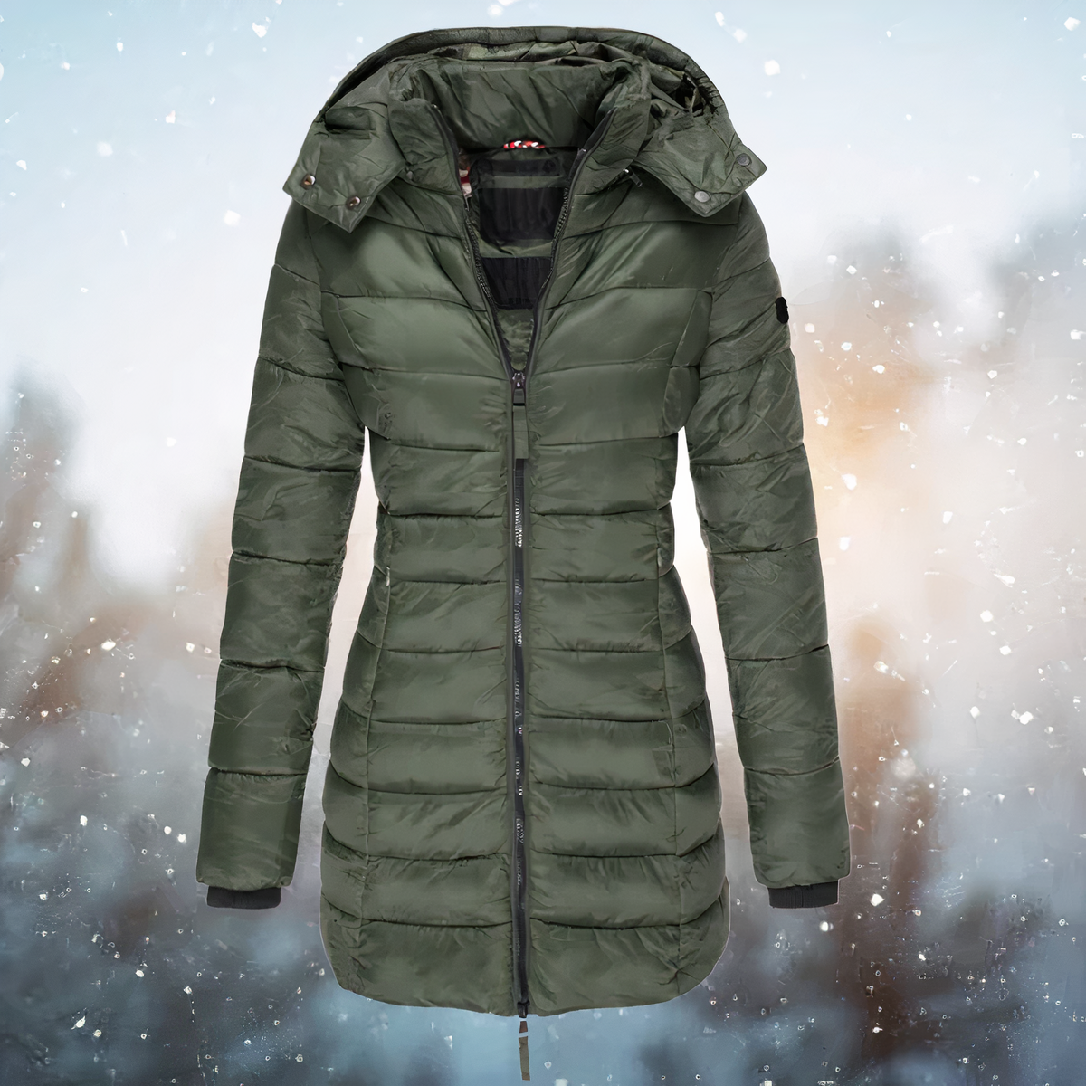 Helvano | Schmal geschnittener Wintermantel für Damen