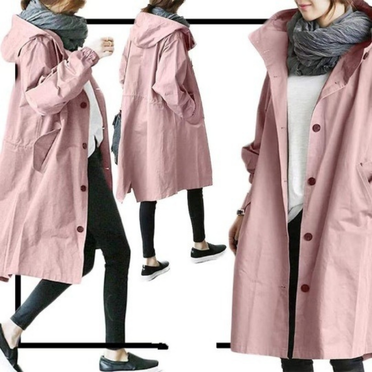 Helvano | Langer Trenchcoat für Damen