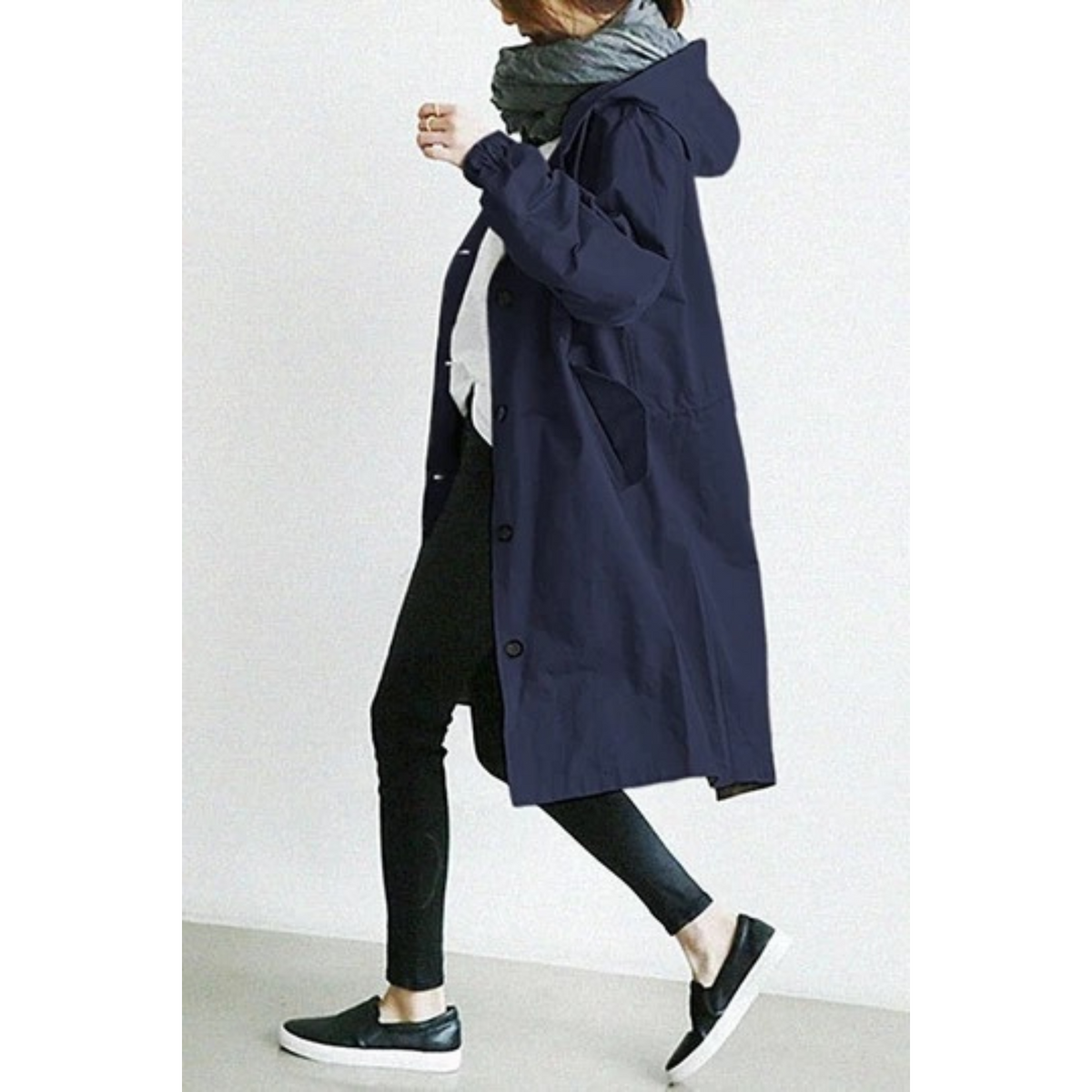 Helvano | Langer Trenchcoat für Damen