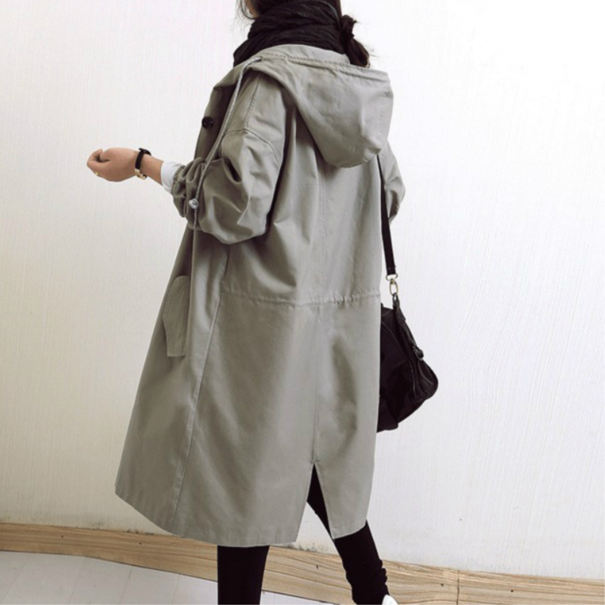 Helvano | Langer Trenchcoat für Damen