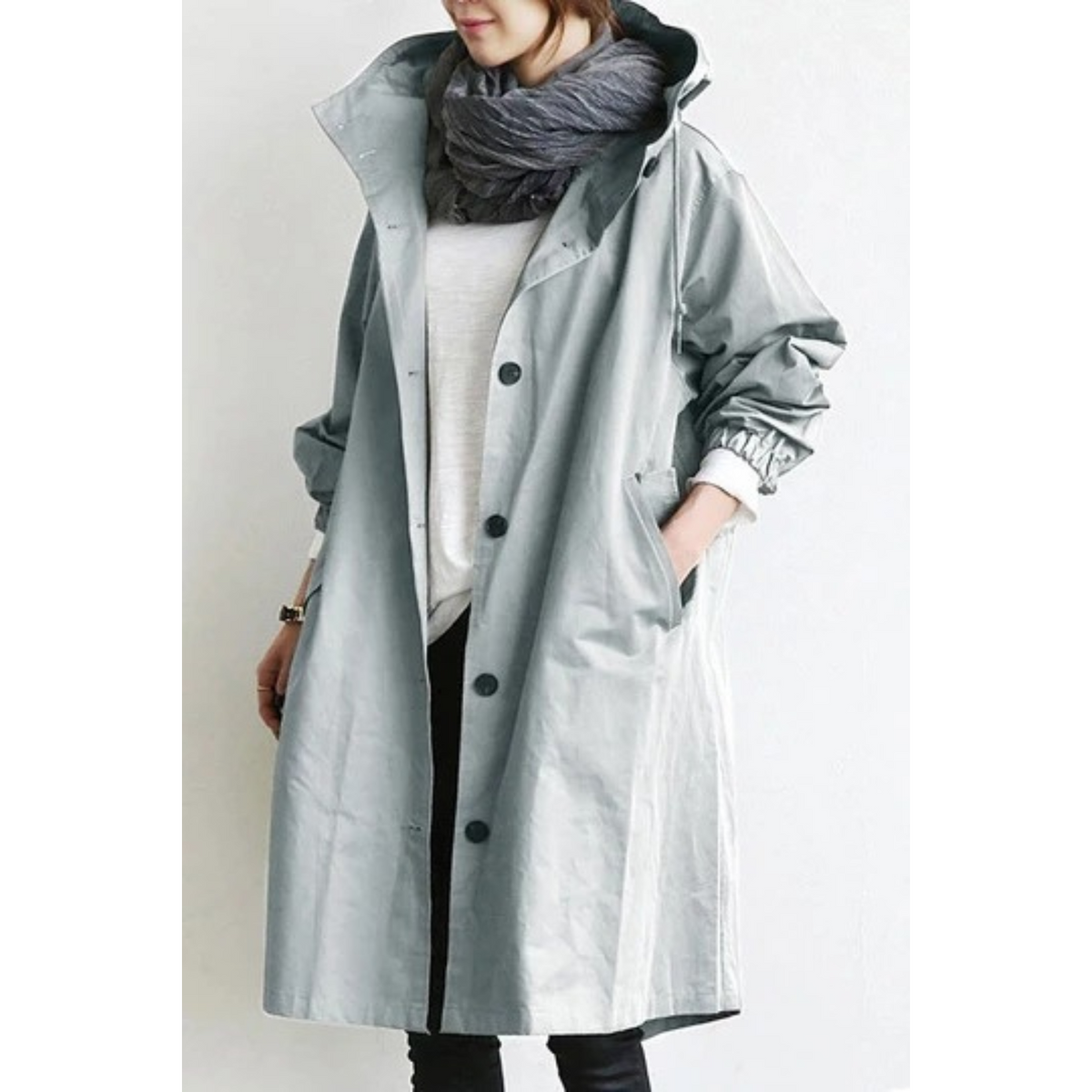 Helvano | Langer Trenchcoat für Damen