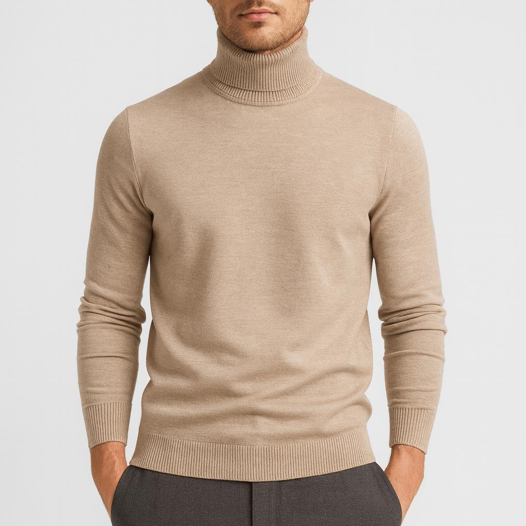Helvano | Leichter Baumwoll-Rollkragenpullover für Herren
