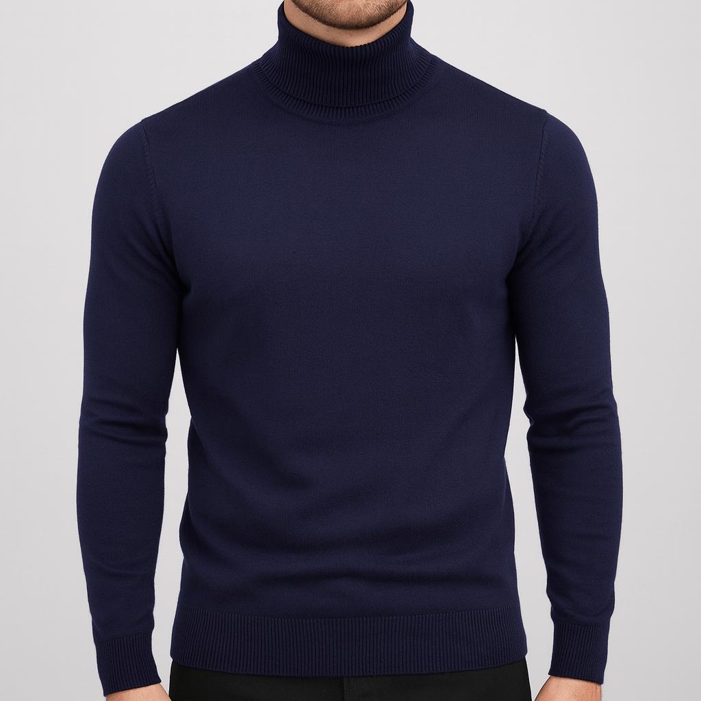 Helvano | Leichter Baumwoll-Rollkragenpullover für Herren