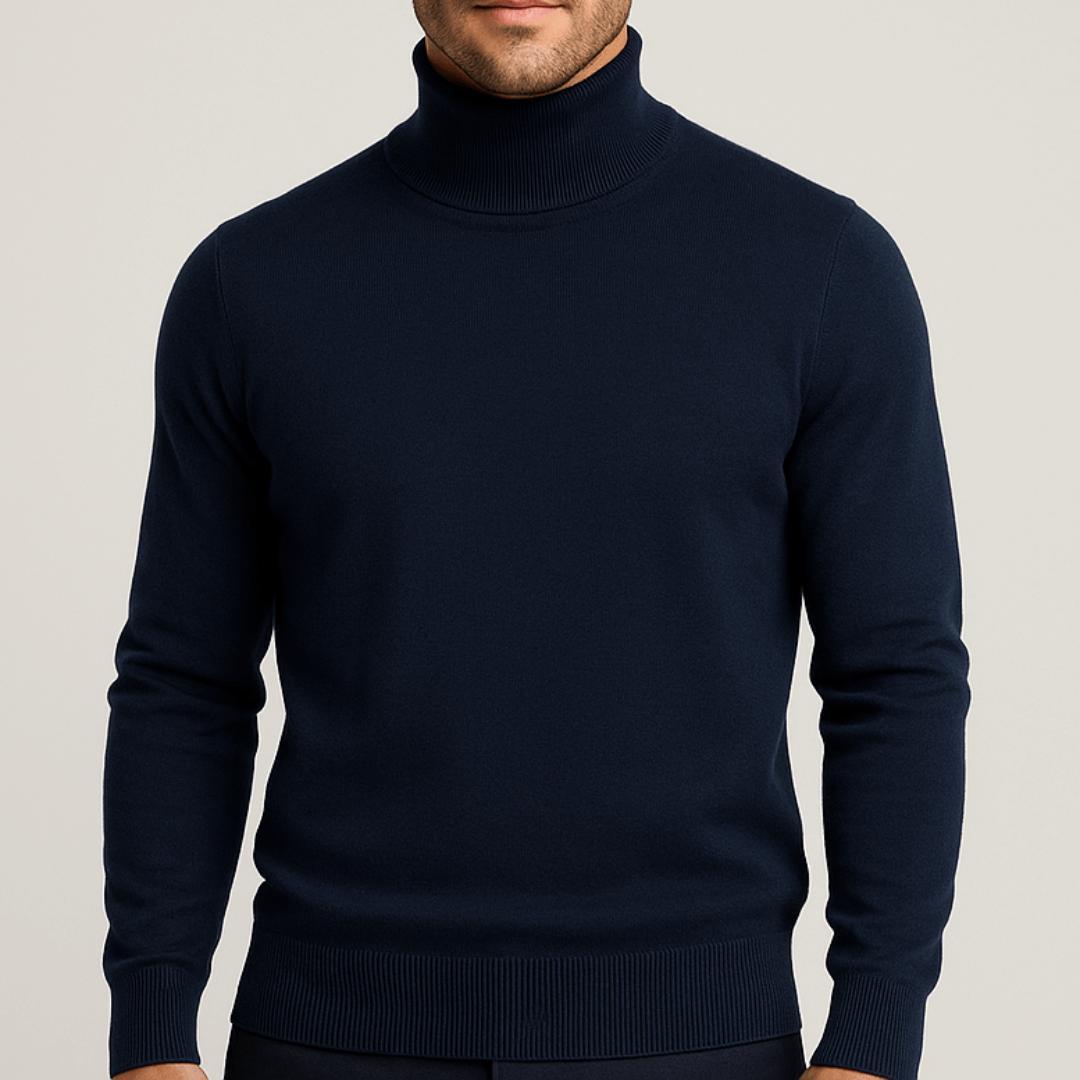 Helvano | Leichter Baumwoll-Rollkragenpullover für Herren