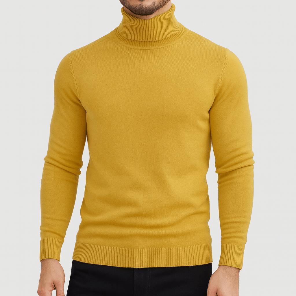 Helvano | Leichter Baumwoll-Rollkragenpullover für Herren