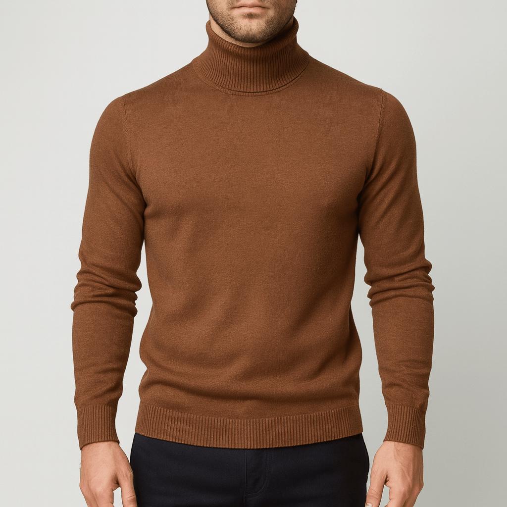 Helvano | Leichter Baumwoll-Rollkragenpullover für Herren