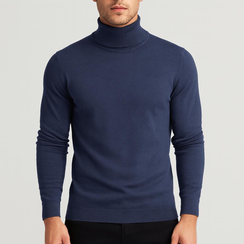 Helvano | Leichter Baumwoll-Rollkragenpullover für Herren