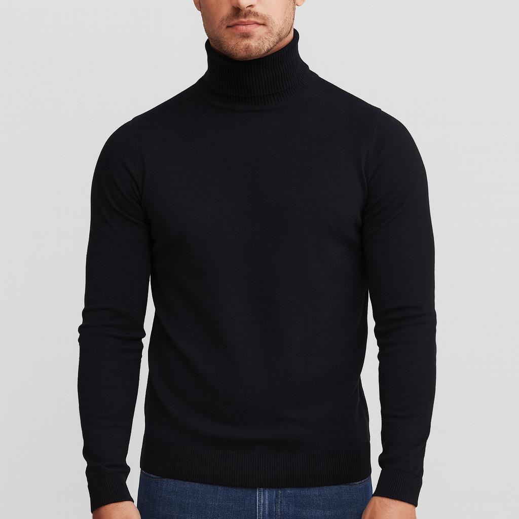 Helvano | Leichter Baumwoll-Rollkragenpullover für Herren