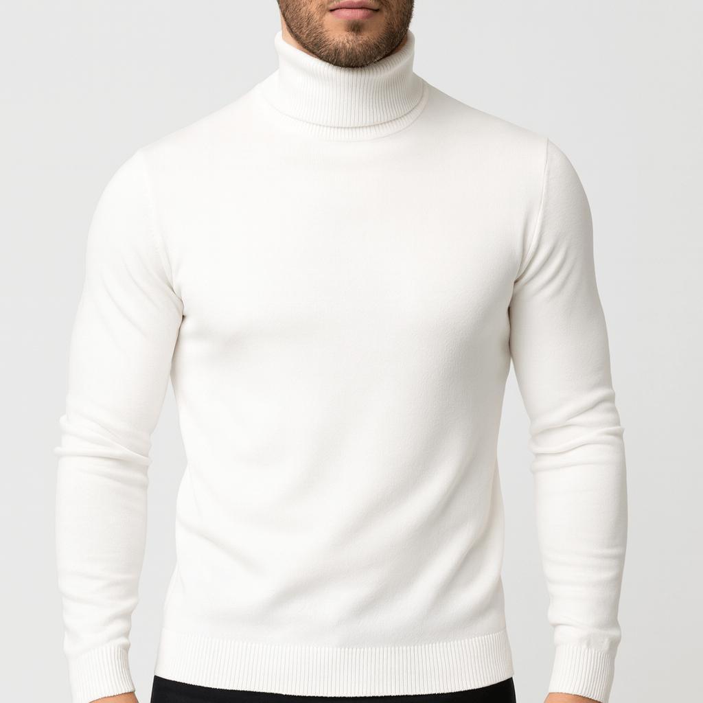 Helvano | Leichter Baumwoll-Rollkragenpullover für Herren