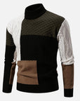 Helvano | Leichter Rollkragenpullover mit Patches für Herren