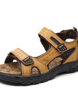 Helvano | Leder-Sandalen für Herren mit Klettverschluss