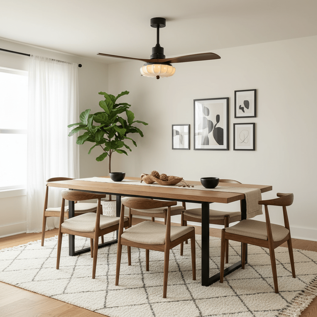 Helvano | Deckenventilator mit Licht und Fernbedienung