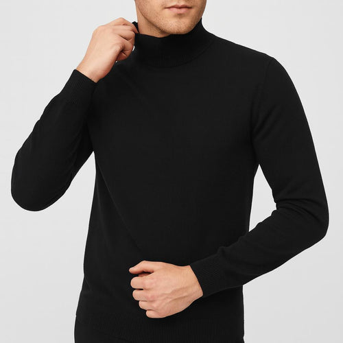Helvano | Herren-Pullover mit Troyerkragen
