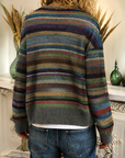 Helvano | Gestreifte Strickjacke für Damen